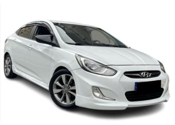 Malatris Rent A Car Side Hyundai Accent Blue